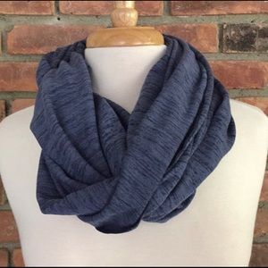 Athleta Heather Blue Infinity Wrap Scarf One Size